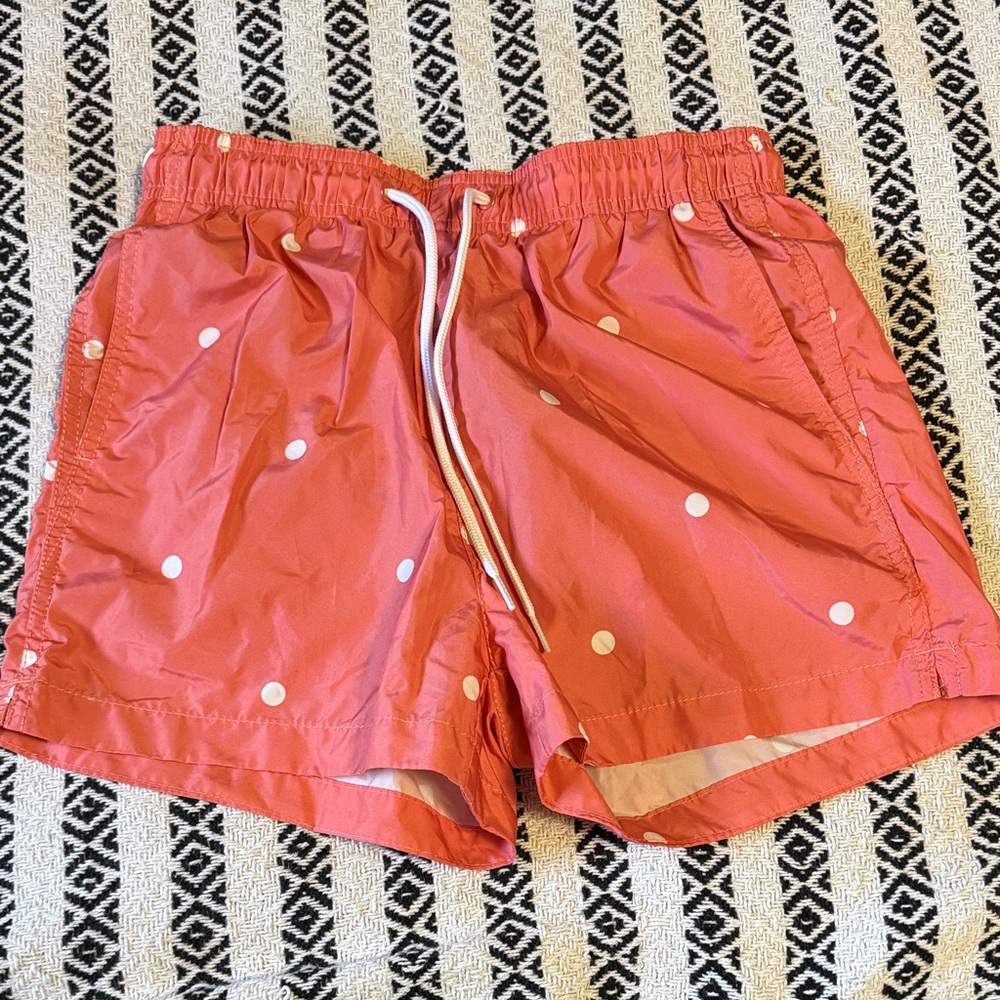 H&M Coral Polka Dot Swim Shorts